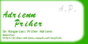 adrienn priher business card